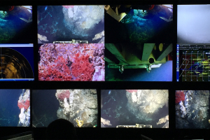 Screen showing view from ROV Jason