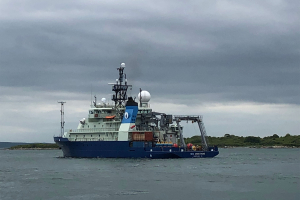 R/V Neil Armstrong departs Woods Hole, MA