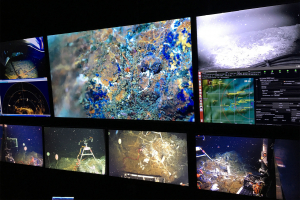 Screen showing view from ROV Jason