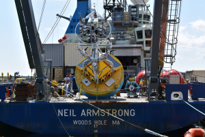 R/V Neil Armstrong loaded for Irminger Sea