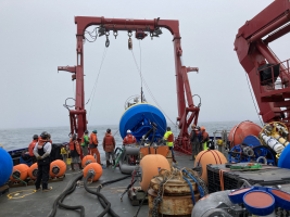 First mooring deployment of OOI Spring Endurance cruise