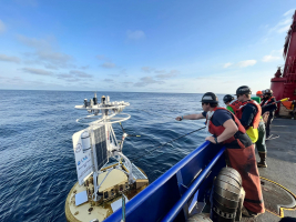 Hooking of buoy for mooring recovery