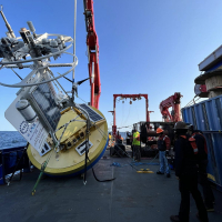 Coastal Surface Mooring being readied for deployment