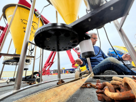 Sediment trap from below