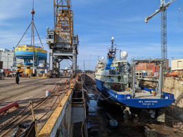 R/V Armstrong in Drydock in Virginia