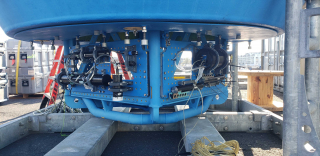 Instruments mounted and cabled