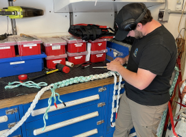 Deck Lead Chris Basque Splicing Line