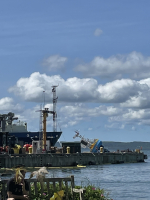 Surface mooring loading