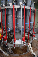 Stryrofoam cups on  CTD before immersion