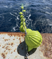 Floats off the stern