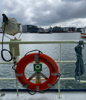 Coming into port at Reykjavik