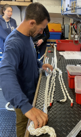 Preparing rope for splice
