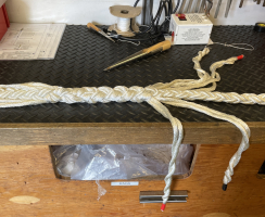 Halfway through the splicing effort