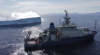 The Armstrong encounters an iceberg