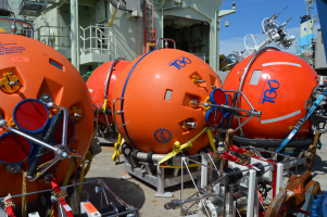 Spheres for the 3 subsurface Moorings