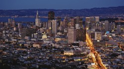 San Francisco skyline at dusk