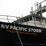 Oregon State University’s research vessel the R/V Pacific Storm from which the glider was deployed off Newport, OR. (Photo Credit: Jack Barth, OSU)