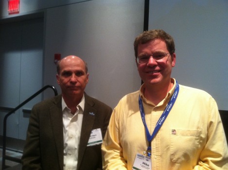 Dr. Scott Glenn, Principal Investigator for the EPE Implementing Organization and Mike Crowley, EPE Project Manager both gave talks on the importance of the use of observational data for learning purposes at the MTS/IEEE meeting in Virginia Beach, VA. ( Photo Credit - OOI Communications)