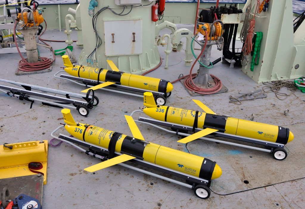 Three Gliders awaiting deployment