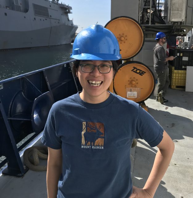 On the deck on R/V Roger Revelle after VISIONS’18 concluded in Seattle. Credit: Romina Centurion/UW