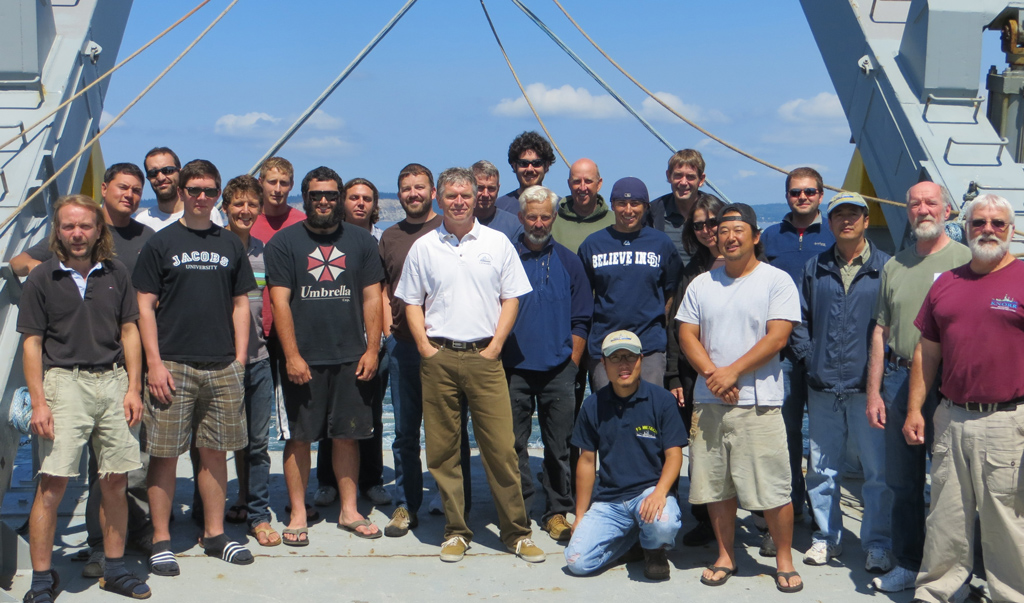 Group photo of the Station Papa Deployment Cruise team. (Photo Credit: Station Papa Science Team)
