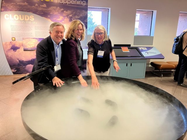 Cloud Display at the NCAR Mesa Laboratory during the UCAR Reception.