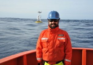 Global Argentine Basin cruise. Pictured: Alex Franks, WHOI